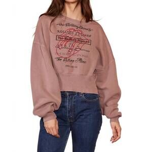 NEW PEOPLE OF LEISURE rolling stones london 1962 sweatshirt in desert rose